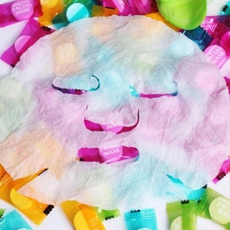 Candy Compressie Masker Papier Non-woven Gezichtsmasker Huidverzorging Tabletten Schoonheid Papieren Masker Diy Tabletten