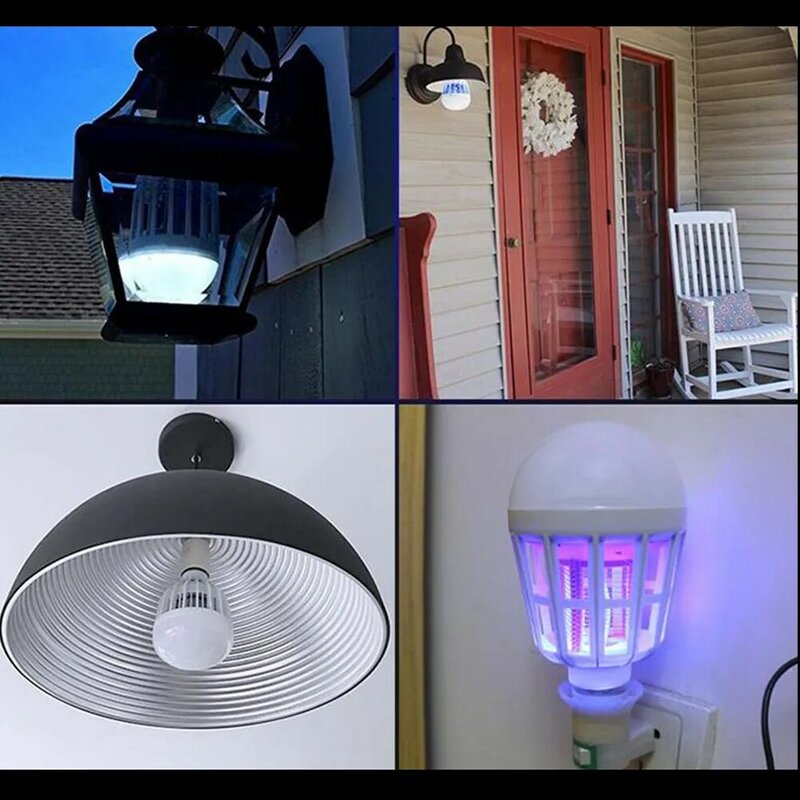 AC220V lampa LED na komary żarówka E27 żarówka LED oświetlenie domu łapka na owady lampa owadobójcza owad odstraszacz komarów światło
