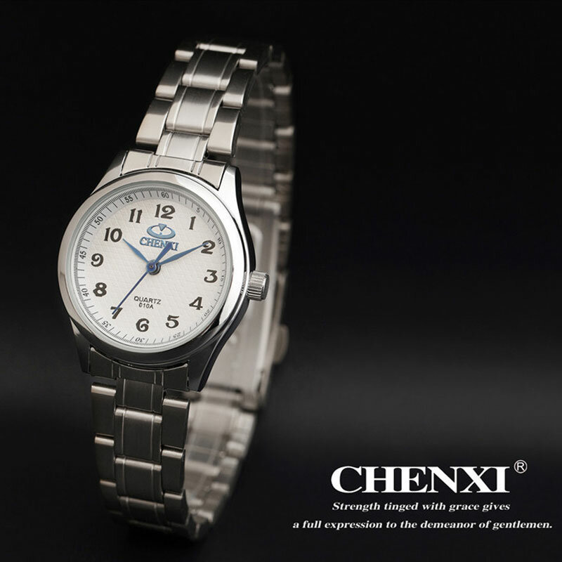 Часы наручные женские кварцевые, люксовые деловые, с браслетом из нержавеющей стали