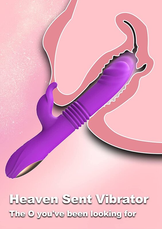 Thrusting Rabbit Vibrator Dildo for Women, Clitorals Stimulator for Women Pleasure, Rotating G spot Vibrator Sex Toy with