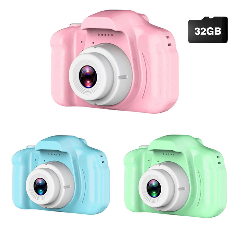 Детская камера 1300 Вт цифровая видео веб-камера с экраном 2,0 дюйма HD Детская цифровая мультяшная камера портативная игрушка для детей