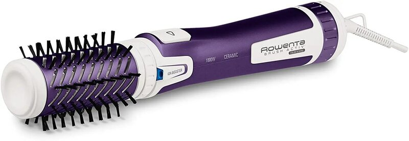 Rowenta – brosse à cheveux active, 2 ions jeneratörlüz, violet, fer à lisser ondulé, pince à boucler, styliste professionnel