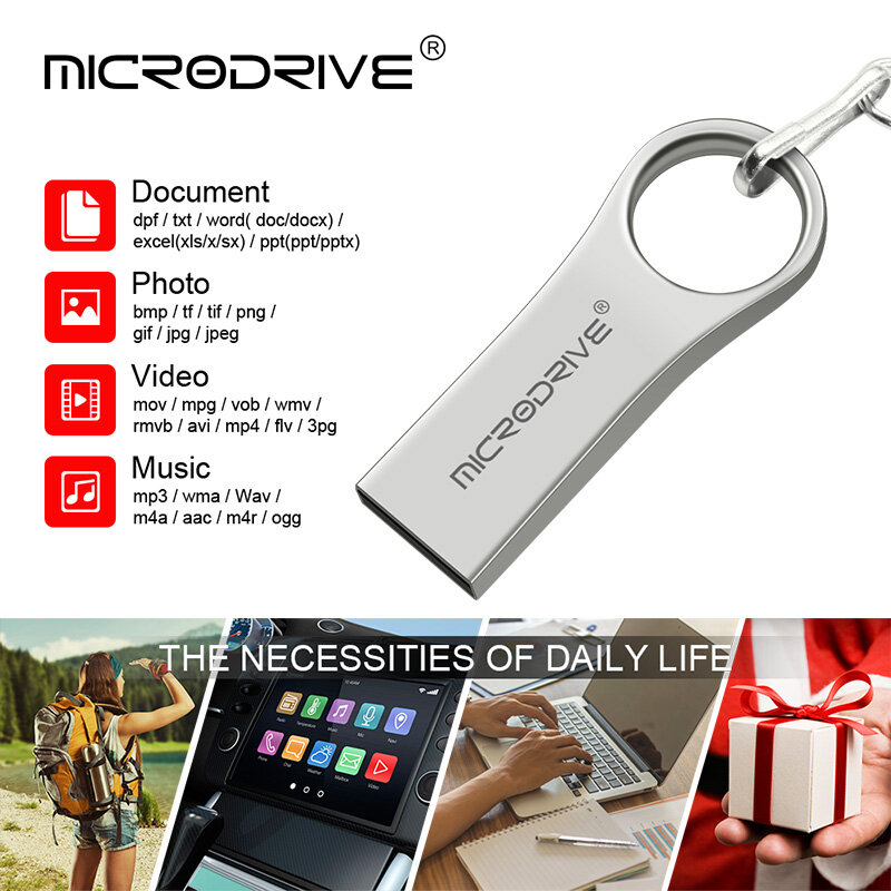 Hot Sale USB 2.0 Flash Drive 128gb 64gb 32gb Real Capacity Pendrive 16gb 8gb 4GB Flash Memory USB Stick Gift key chain