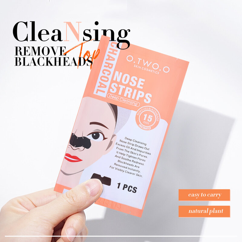 1pc bambu carvão cravo removedor máscara manchas cravo acne tratamento máscara nariz adesivo mais limpo poro nariz profunda tira limpa