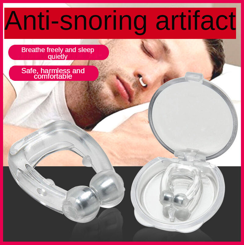 Clip de silicona para dejar de roncar, dispositivo antironquidos, ayuda para el sueño, dispositivo de protección de Apnea, dispositivo nocturno para una mejor respiración, 1 Uds.