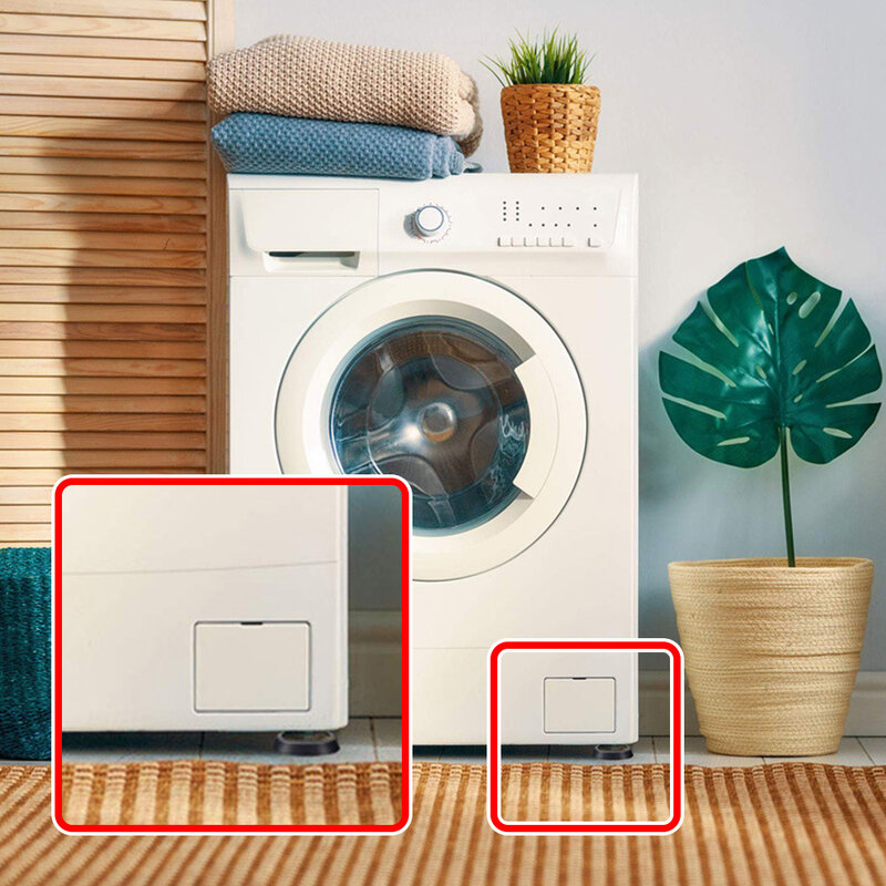 Protector de goma Universal para lavadoras y secadoras, antivibración, antideslizante, 4 unidades