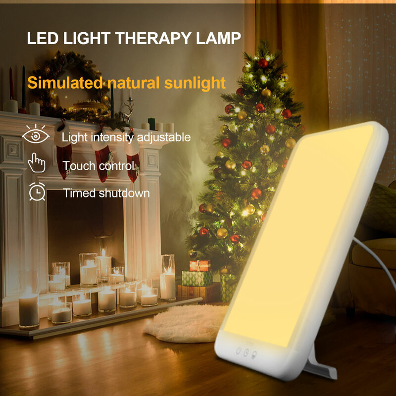 New Depression Sun Lights Sad Lamps SAD Lamp 10000 Lux SAD Daylight Therapy Lamp with UV-Free Adjustable Brightness & Color