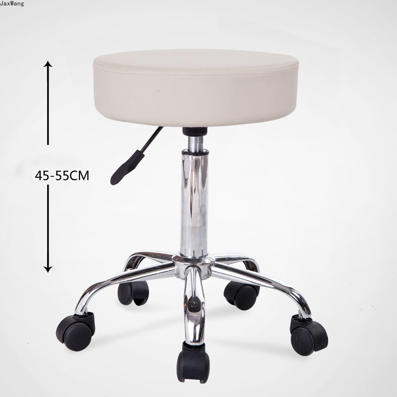 Northern Europe Bar Stool Simple Modern Revolving Back Chair Coffee Hotel Bar Furniture Height Adjustable Bar Stool with Wheels