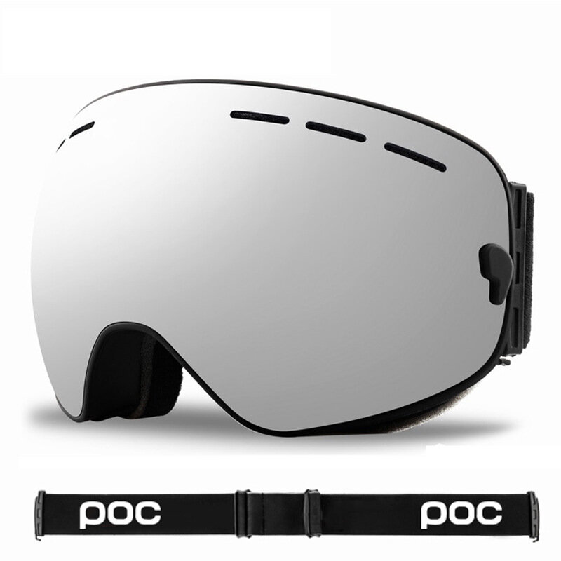 gafas de protección para Snowboard nieve nieve deportes al aire libre para esquí grande Gafas de esquí con protección UV400 para hombre y mujer #EVA Pressure box antiniebla 
