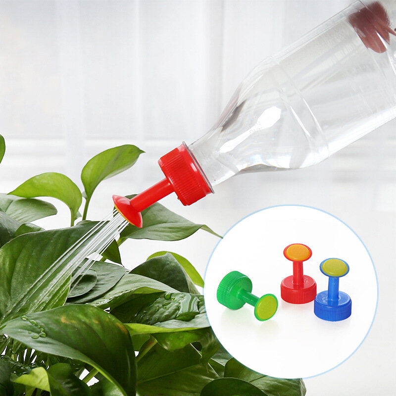 1Pcs Portabel Plastik Kecil Nozzle Tutup Botol Air Pengganti Sprayer Rumah Tangga Penyiraman Bunga Sukulen Alat Berkebun