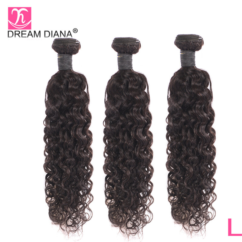 Dreamdiana remy ombre brasileiro onda de água cabelo ombre curly bundles 2 tom pacote cabelo 100% feixes cabelo humano tissage bresilien