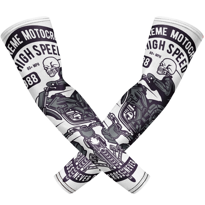 1 paio di maniche traspiranti per braccio sportivo a compressione traspirante protezione UV ad asciugatura rapida maniche da braccio da corsa manica da basket estiva