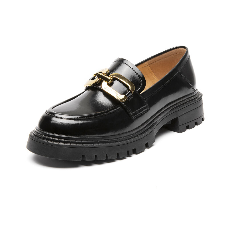 AIYUQI Loafer Shoes Ladies Spring 2022 New Genuine Leather Student Shoes Female British Style Retro Casual  Lazy Shoes