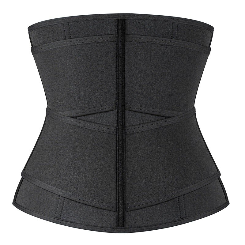 Cintura desossada de aço espartilho cintura shaper feminino sauna suor esporte cinta modeladora workout trimmer cinto quente
