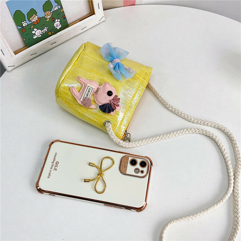 Lovely Children's Mini Crossbody Bag Cute Princess Girls Small Coin Purse Shoulder Bags Baby Kids Accessories Handbags Gifts
