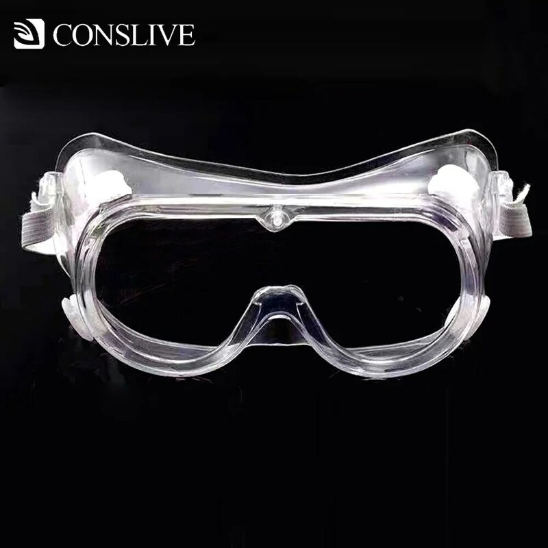 Occhiali protettivi occhiali di protezione completamente chiusi protezione degli occhi occhiali da laboratorio chimici antiappannamento (disponibili per indossare gli occhiali)