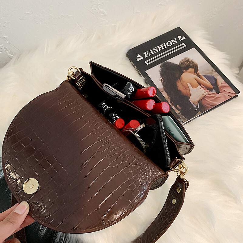 2021 Designer Crossbody Bags for Women Leather Messenger Bag Sac A Main Vintage Handbags Female Shoulder Bag Simple Flap Bags
