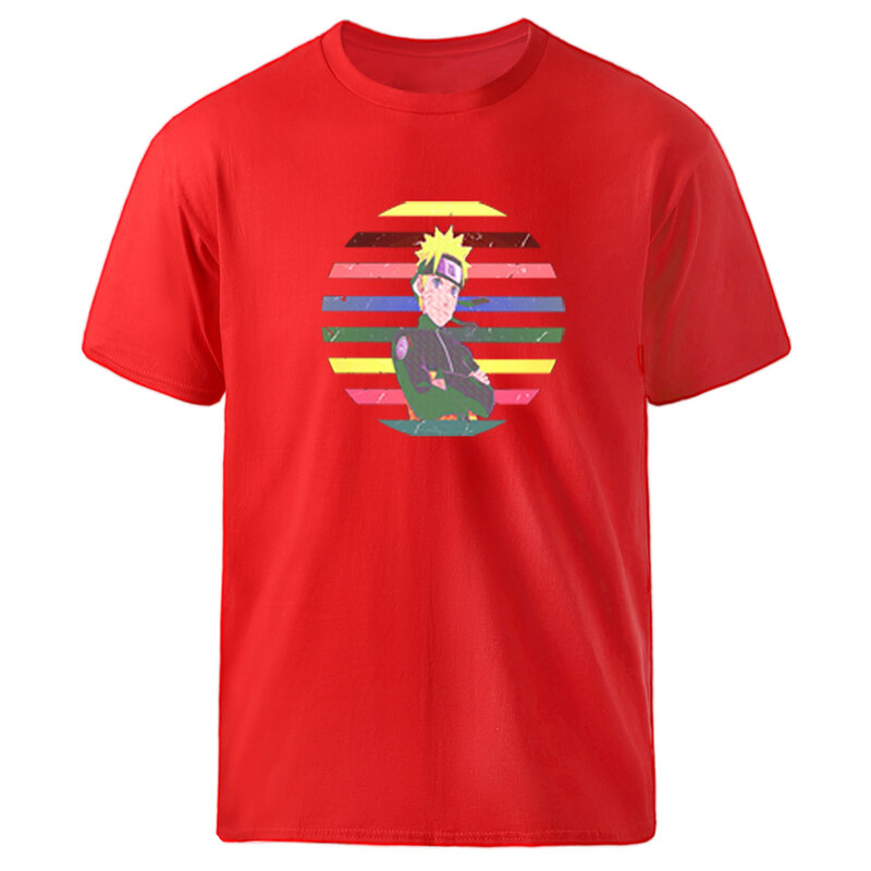 Camiseta blanca informal para hombre y mujer, ropa de marca Naruto, ropa nueva, camisetas negras de moda, camisetas con estampado de letras, 2020