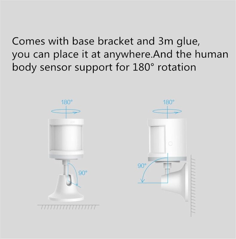 Aqara-Sensor inteligente de cuerpo humano ZigBee, sistema de alarma de seguridad para el hogar, Sensor de movimiento Aqara para Xiaomi Mijia MiHome Homekit