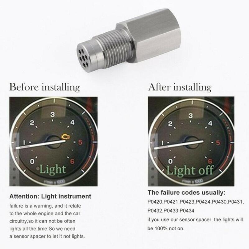 Adaptateur d'extension de capteur d'oxygène m18x1, 5, vérification de filetage, convertisseur catalytique, éliminateur de cel o2