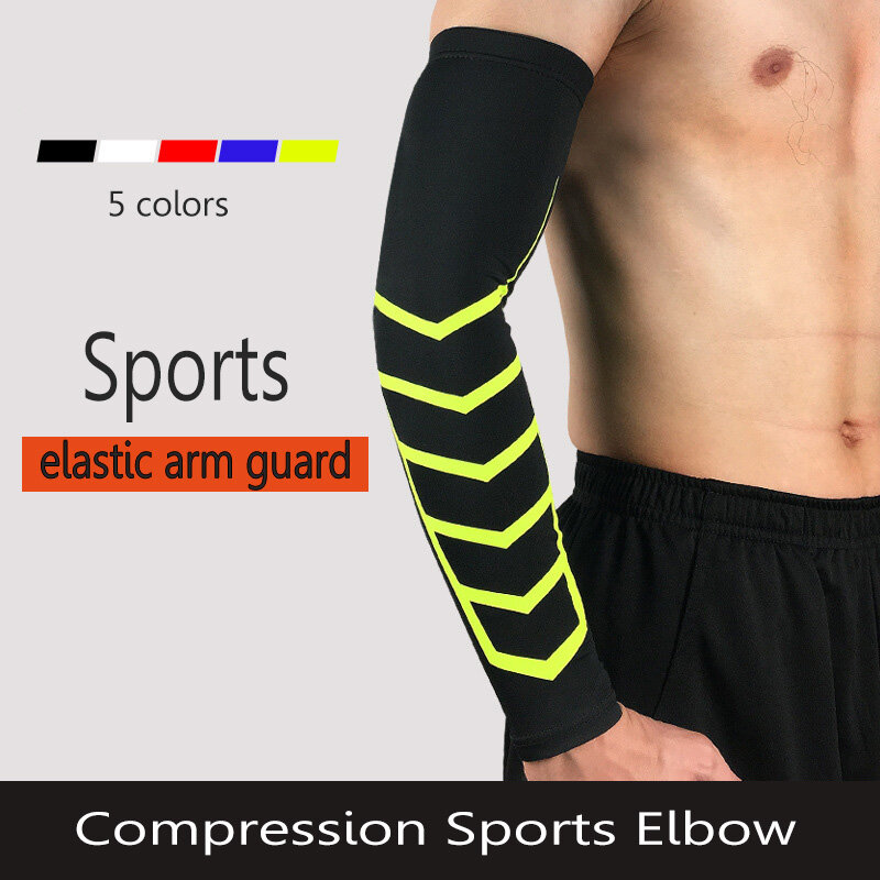 Atmungsaktive Sport Ellenbogen Pads Kompression Sport Elbow Support Brace Basketball Volleyball Fitness Protector Arm Ärmeln