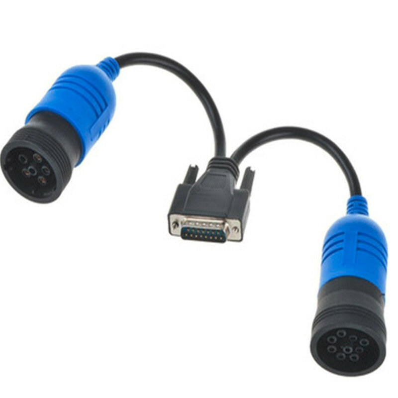 New PN 405048 6Pin and 9pin Y Deutsch Adapter for Nexiq USB Link 125032 Diesel Truck 6 Pin and 9 Pin To DB15 PIN Male Cable