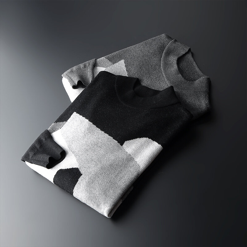 Sweter Ramping Pria Musim Gugur Musim Dingin Mantel Pullover Kartun Lucu Fashion 2020 Sweter Leher-o Rajutan Pakaian Pria Lengan Panjang