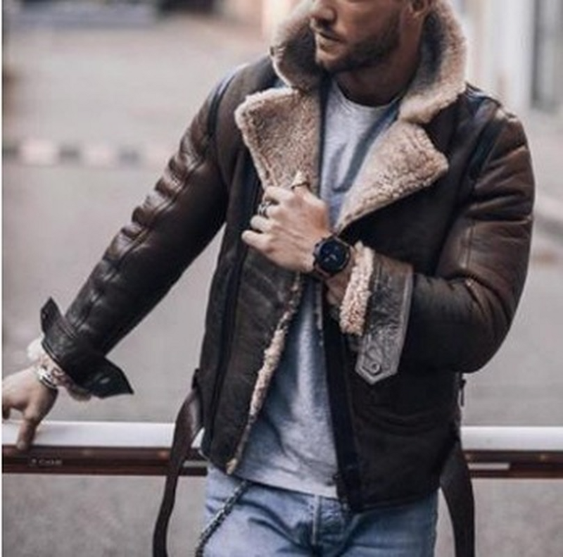 Novo casaco de couro masculino sólido manga longa jaqueta de motociclista para homens de couro falso jaqueta de inverno