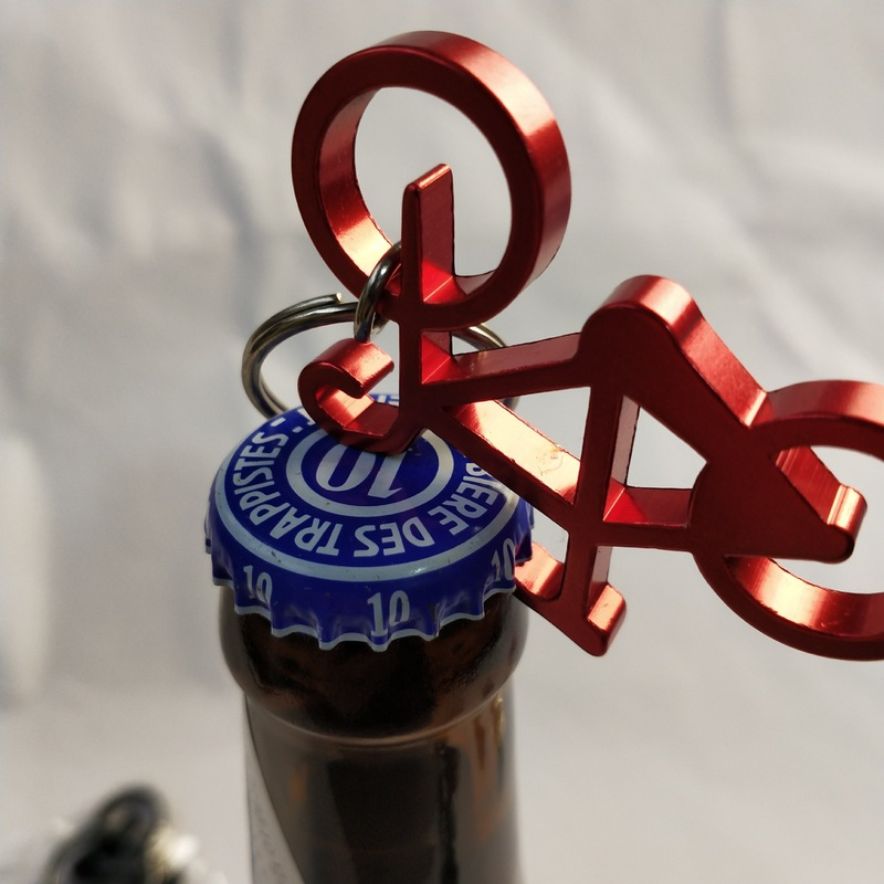 Przenośny piwo rower brelok z otwieraczem do butelek breloki Mini kieszeń metalowa butelka na napoje otwieracze upominek weselny Home Gifts