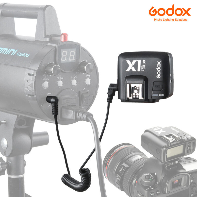 Godox X1R-C/X1R-N/X1R-S ttl 2.4g wirelss flash receptor para X1T-C/n/s xpro-c/n/s gatilho canon/nikon/sony dslr speedlite
