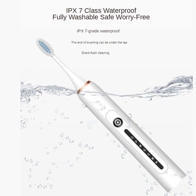 Ricarica veloce IPX7 di USB dello spazzolino da denti elettrico astuto astuto dello spazzolino da denti di Sonic X-7