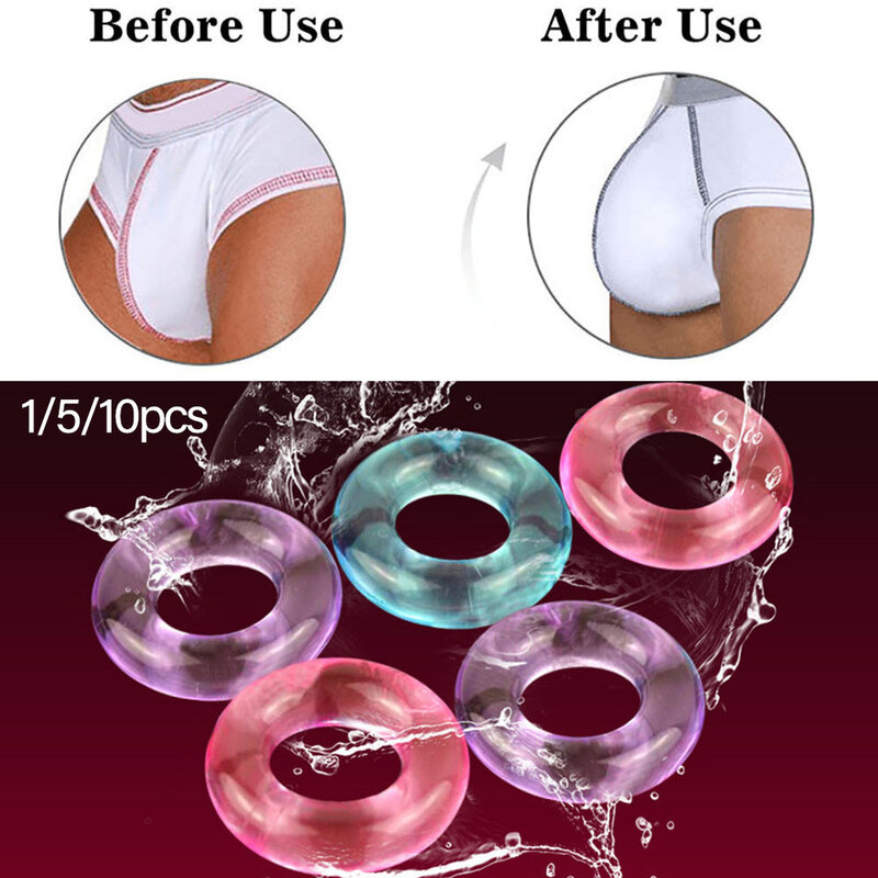 1/5/10 pçs cuecas transparentes masculinas macio alta elástica tanga c-cinta anel círculo cueca masculina sexy c-cinta cuecas