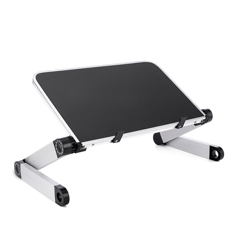 Table portable pliable en alliage d'aluminium pour ordinateur portable, pour ordinateur de bureau, ajustable, pour tour, PC, table de bureau pliante