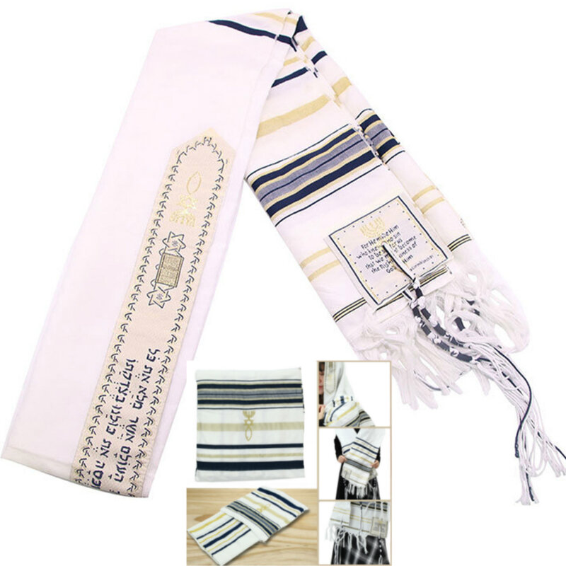 Tallit-chal de oración de Israel, bolsa con cremallera de poliéster, 55x180cm