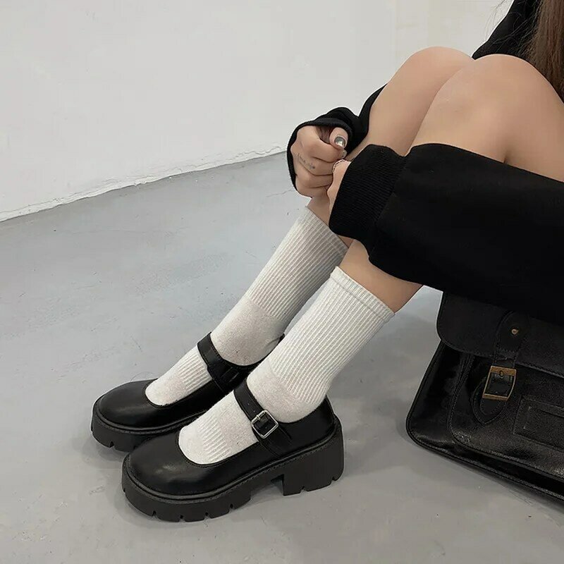Женские туфли Лолиты в японском стиле, винтажные мягкие туфли на высоком каблуке, водонепроницаемые, на платформе, для студентов колледжа, к...