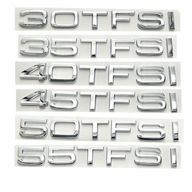 Car Emblem Stickers For Audi Sline A3 A4 A5 A6 A7 Q3 Q5 SQ5 Quattro Q7 S3 S4 S5 S6 RS3 RS4 Sline Bumper Trunk Boot Letter Badge
