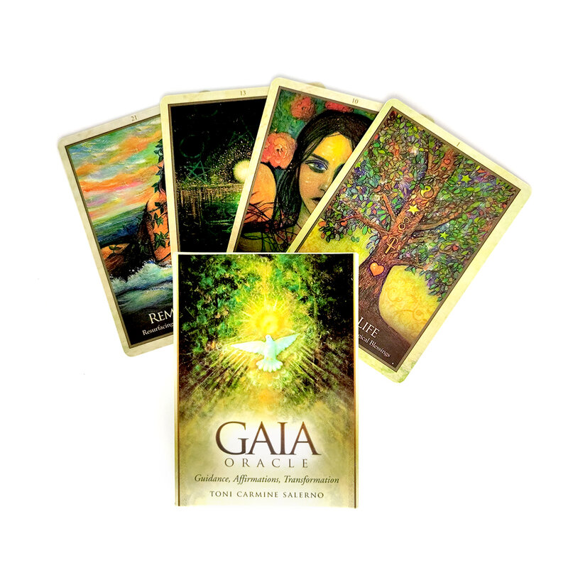 Cartas de Tarot Gaia oracle, cartas de Tarot, guía mística, adivinación, entretenimiento, juego de mesa, soporta venta al por mayor, 45 hojas/caja