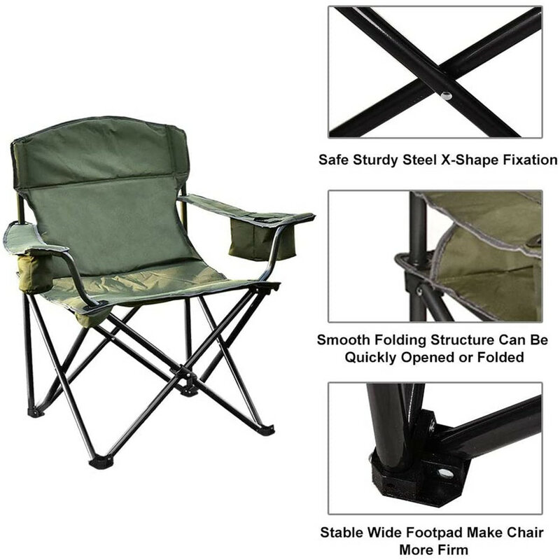 Outdoor Camping Chair Oxford Cloth Travel Ultralight Superhard High Load Chair Best For Beach Hiking Picnic Seat Fishing