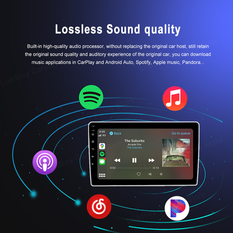 LoadKey & Carlinkit Wired & Wireless CarPlay Wireless Android Auto Dongle per modificare lo schermo Android Car Ariplay Smart Link IOS15