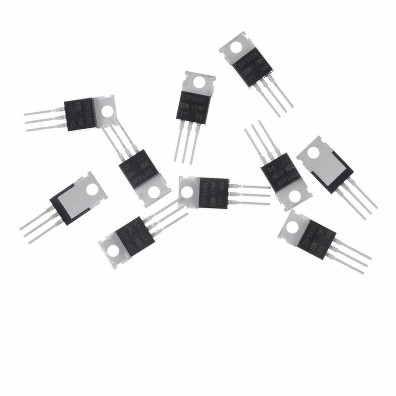 10 pz IRF540N IRF540 TO-220 n-channel 33A 100V MOSFET di potenza tubo ad effetto ad alte prestazioni dimensioni portatile
