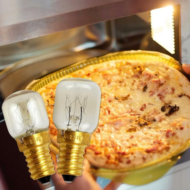 220V High Temperature Bulb 15W 25W E14 300 Degree Microwave Oven Light Bulbs Cooker Tungsten Filament Lamp Bulbs Salt Light Bulb
