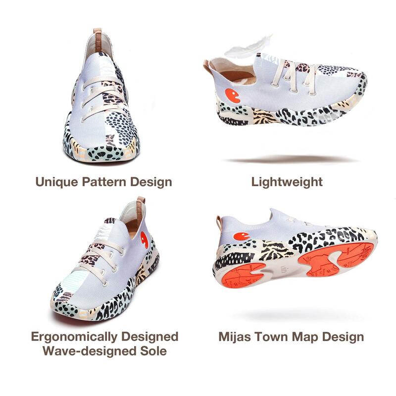 UIN Women's Sneakers Lightweight Walking Casual Slip Ons Comfortable Art Painted Athletic Travel Shoes