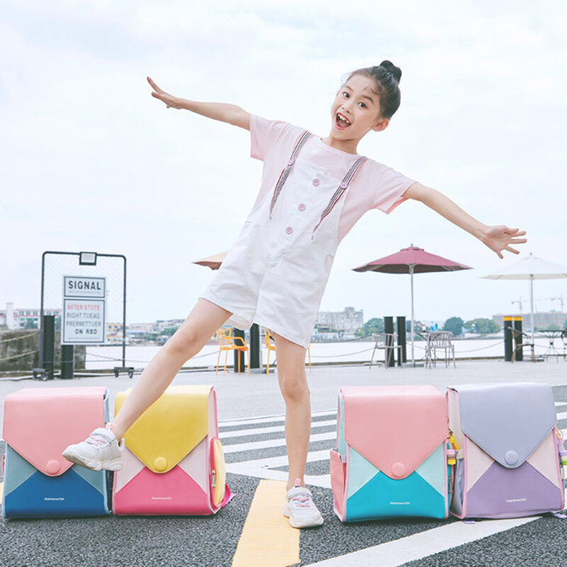 Moda cukierki kolor dziewczyny szkolne torby dla szkoły podstawowej Plecak dla dzieci tornistry słodki Plecak Szkolny Mochilas Escolares 2020