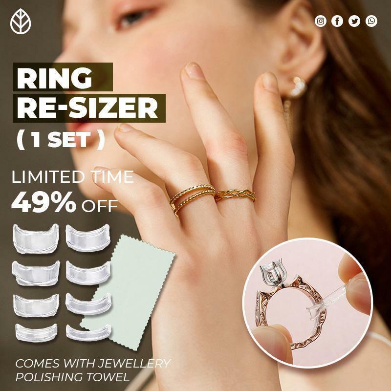 Ring sizer Adjuster 8 Sizes Silicone Invisible Resizer Loose Rings Adjuster Silicone Reducer Transparent Spacer Multiple models