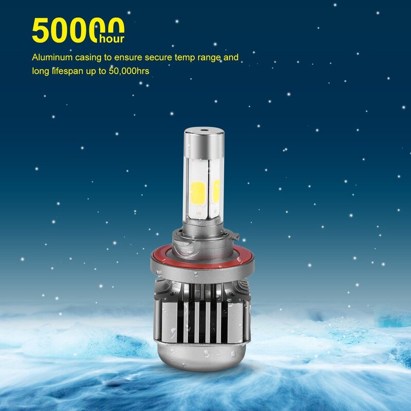 Outad – phare Led universel à longue durée de vie 50000 heures, Dissipation parfaite de la tête, bonne résistance aux vibrations, émission Stable