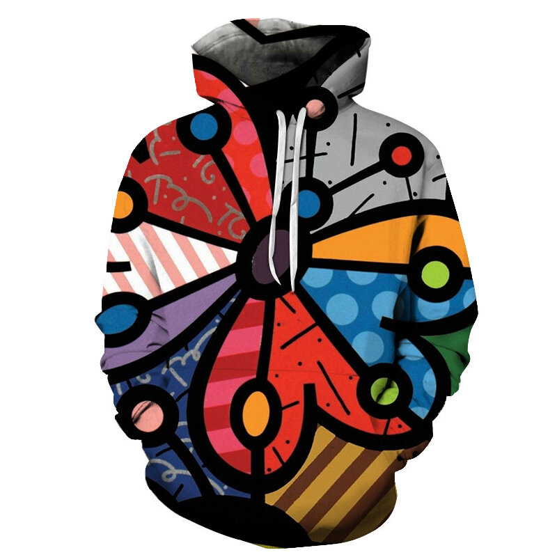 Новейшая толстовка унисекс, цветная психоделическая 3d Толстовка/Свитшот Harajuku, уличная одежда с длинными рукавами на осень и зиму, куртка