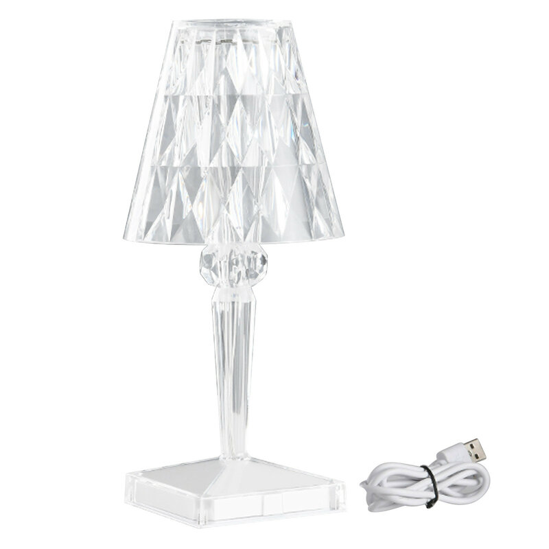Atmosphere Light Night Light Usb To-uch Led Light Crystal Diamond Table Lamp