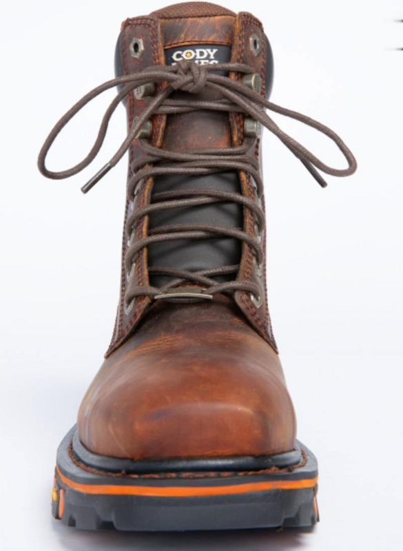 Stivali da uomo Casual fatti a mano in PU marrone testa tonda allacciati tacco alto tacco basso antiscivolo comodi e alla moda XM224