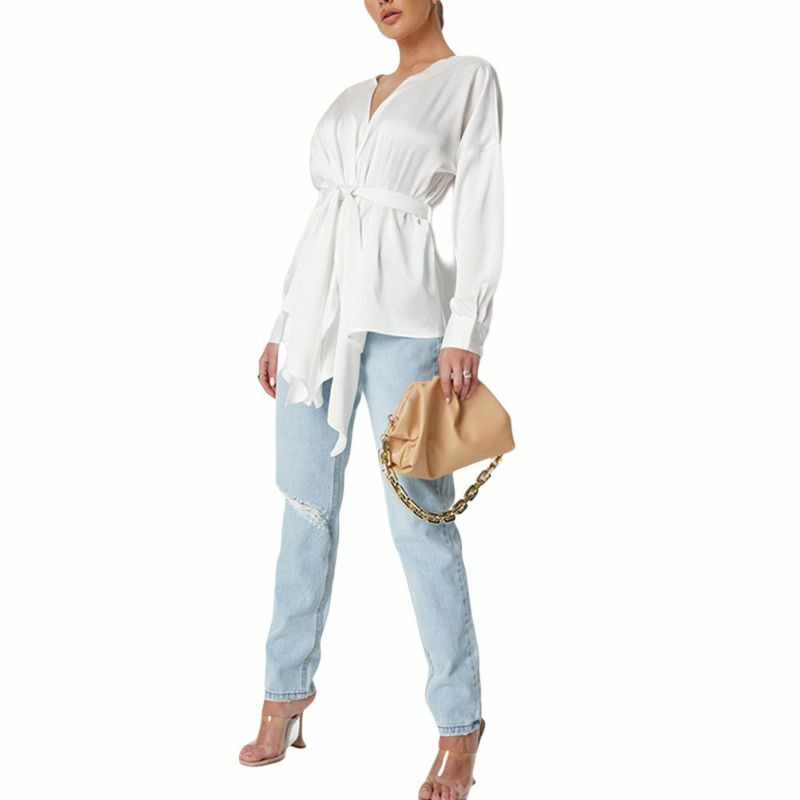 EFINNY Women Blouses Elegant White Blouses Long Sleeve Blouses Femme Summer Autumn Top Femme Plus Size Tops Blusas Elegantes