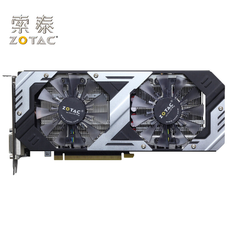 الأصلي ZOTAC GTX 960 4 جيجابايت GPU بطاقات الرسومات GeForce GTX960-4GD5 خريطة 128Bit PCI-E بطاقة الفيديو ل nVIDIA GM206 4GD5 HDMI المستخدمة